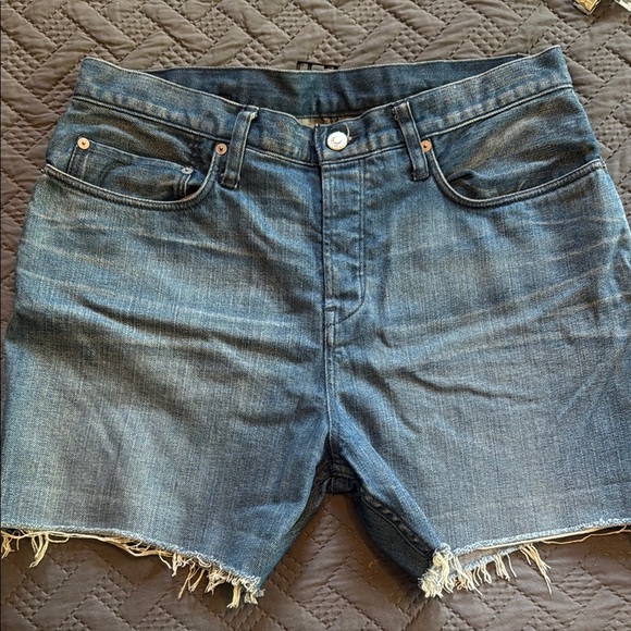 Helmut Lang Denim Blue Women's Jean Shorts Size 27 - Picture 6 of 10